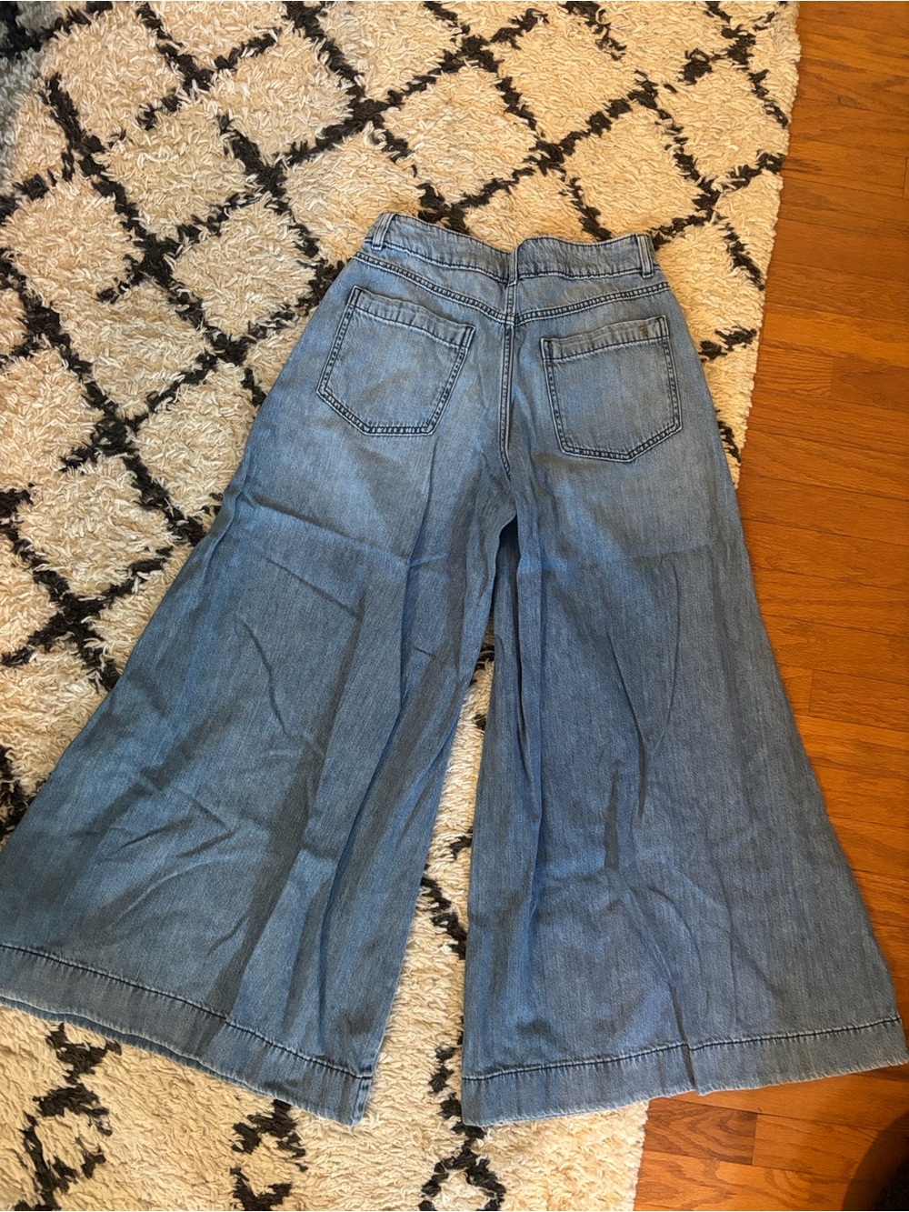 Pilcro Wide-Leg High-Rise Jeans in Denim Blue - Picture 6 of 6